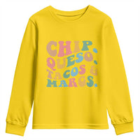 Chips Queso Tacos & Margs Youth Sweatshirt Cinco De Mayo Mexican Food Margarita Lover