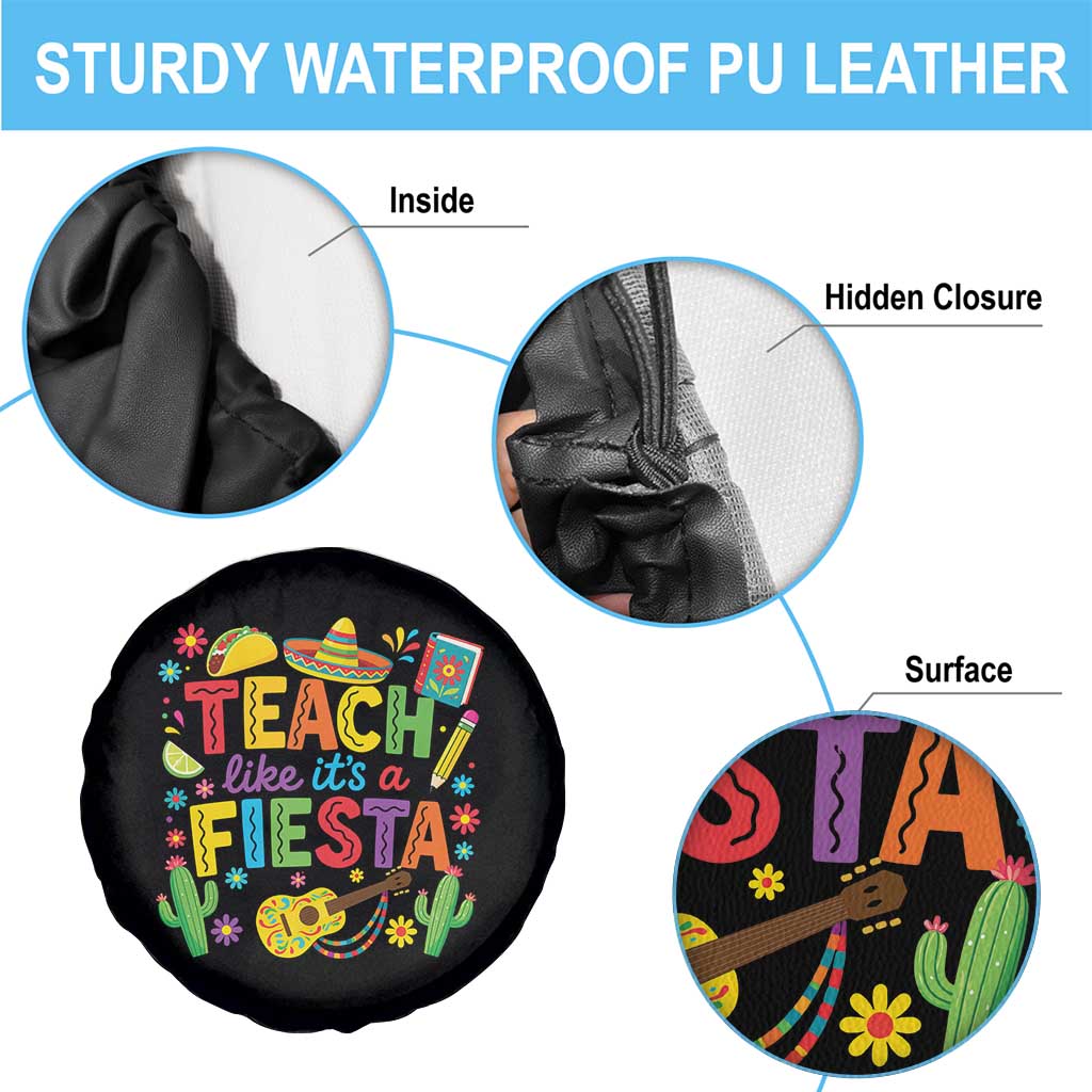 Cinco De Mayo Teacher Spare Tire Cover Teach Like Its A Fiesta