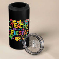 Cinco De Mayo Teacher 4 in 1 Can Cooler Tumbler Teach Like Its A Fiesta