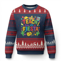 Cinco De Mayo Teacher Ugly Christmas Sweater Teach Like Its A Fiesta