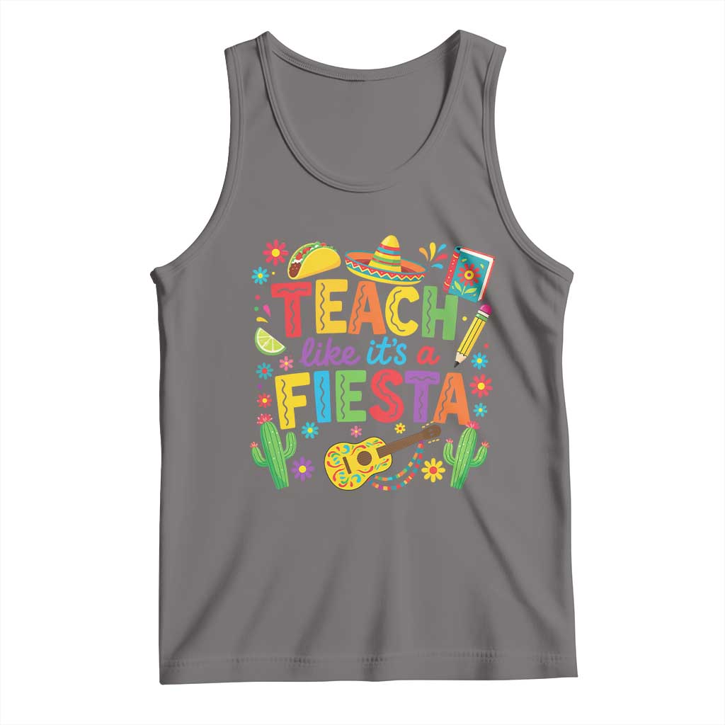 Cinco De Mayo Teacher Tank Top Teach Like Its A Fiesta