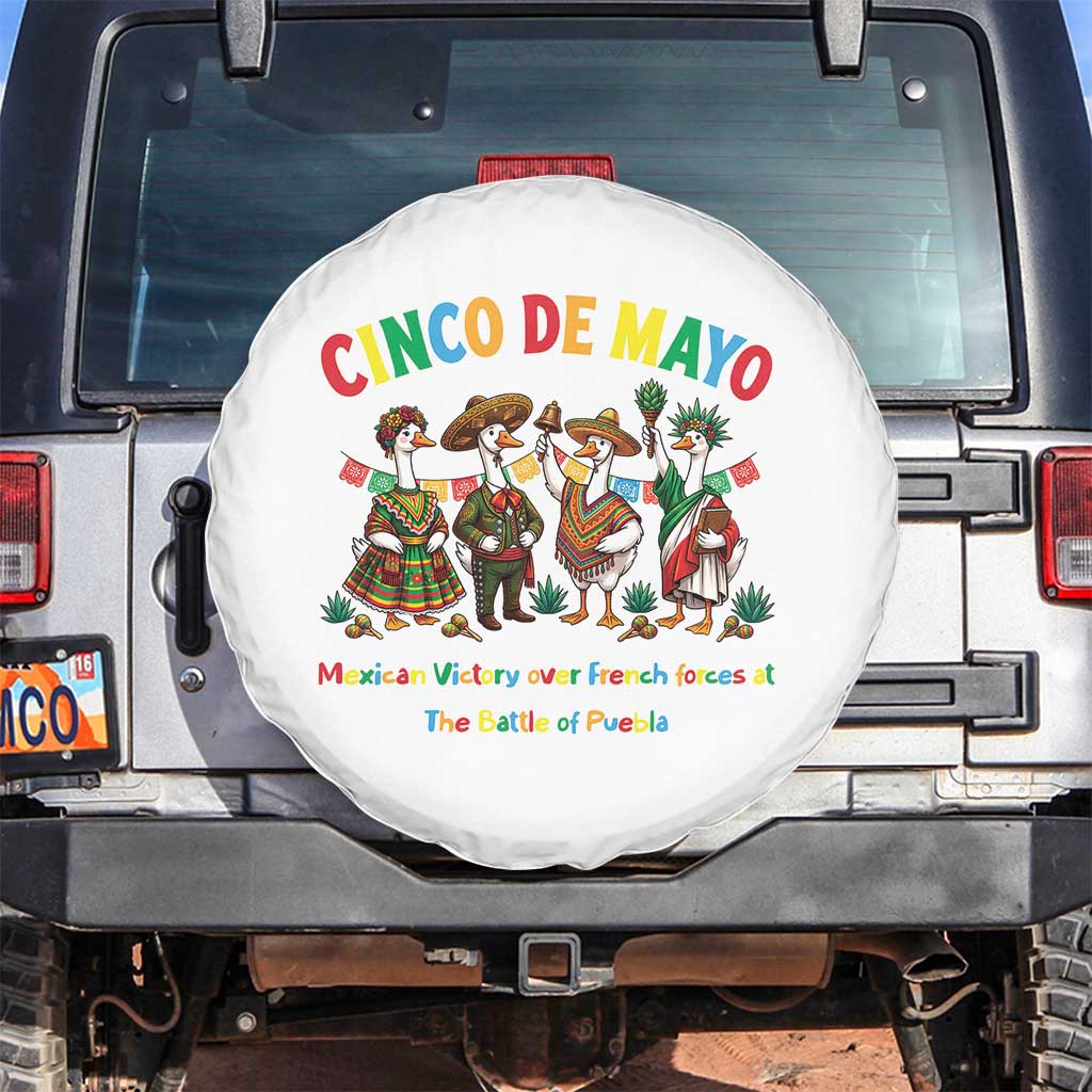 Cinco de Mayo Mexican Victory Spare Tire Cover Silly Goose Festive Heritage Puebla Battle 1862