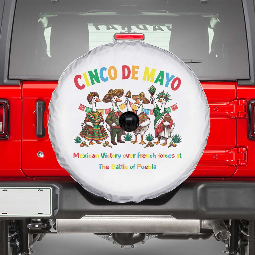 Cinco de Mayo Mexican Victory Spare Tire Cover Silly Goose Festive Heritage Puebla Battle 1862