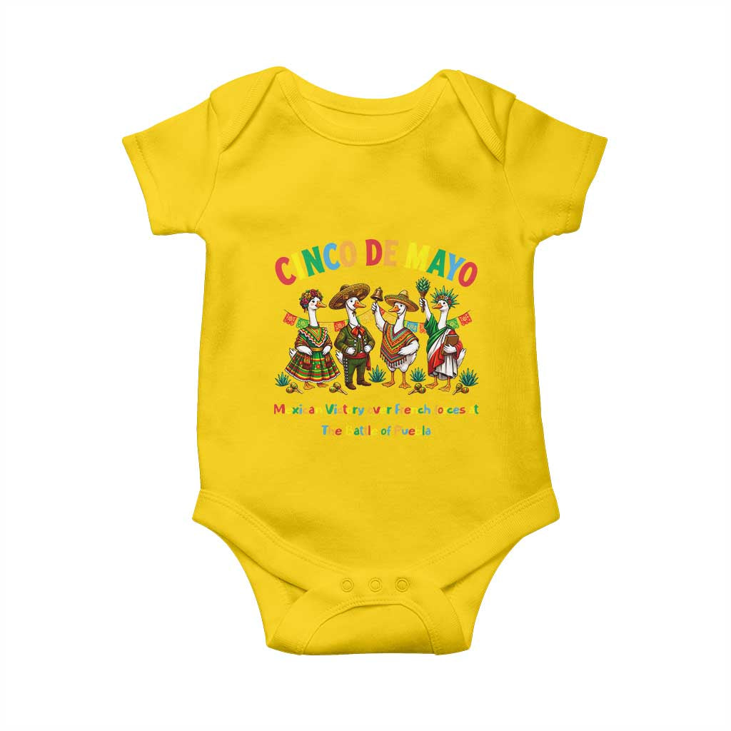Cinco de Mayo Mexican Victory Baby Onesie Silly Goose Festive Heritage Puebla Battle 1862