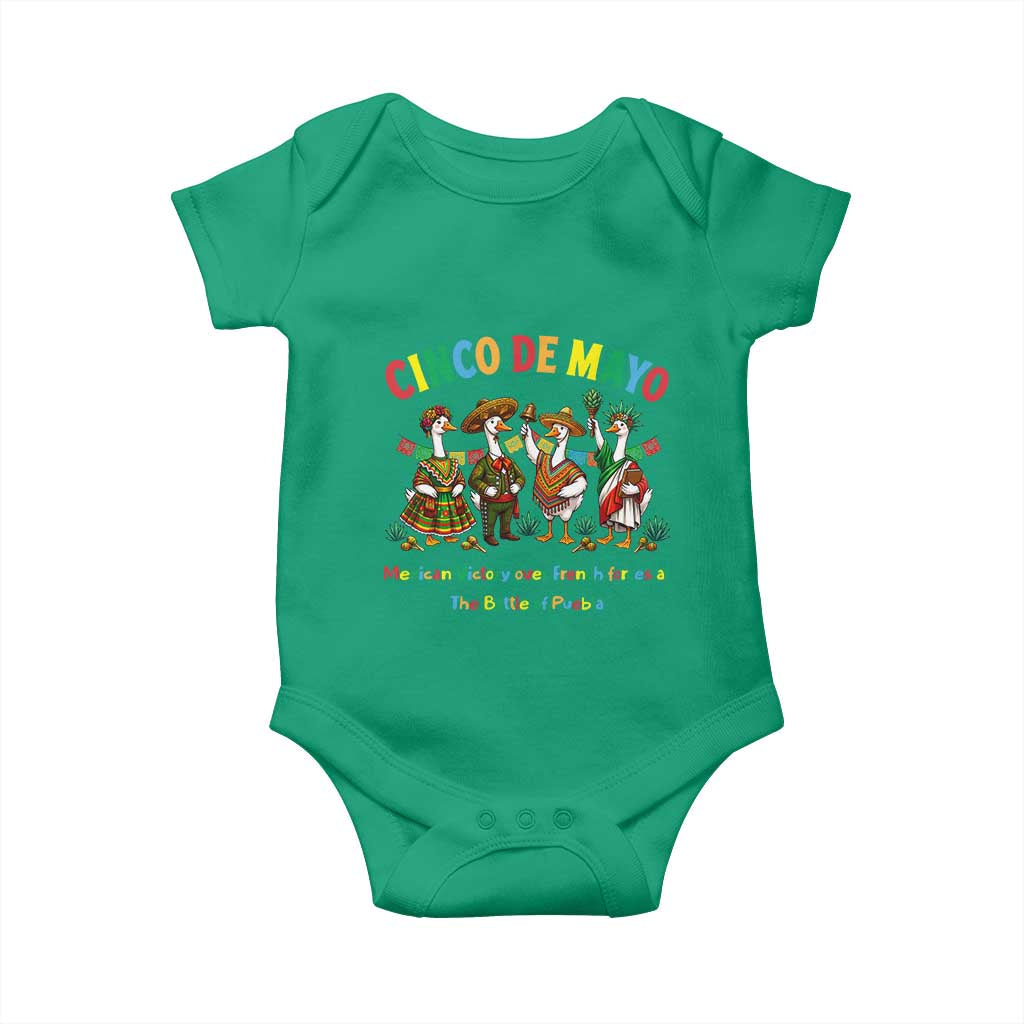 Cinco de Mayo Mexican Victory Baby Onesie Silly Goose Festive Heritage Puebla Battle 1862