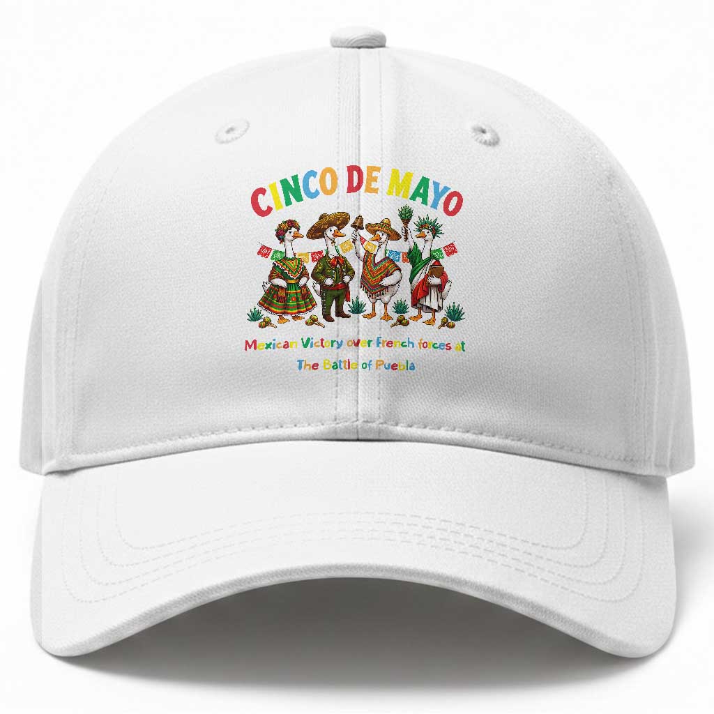 Cinco de Mayo Mexican Victory Baseball Cap Silly Goose Festive Heritage Puebla Battle 1862