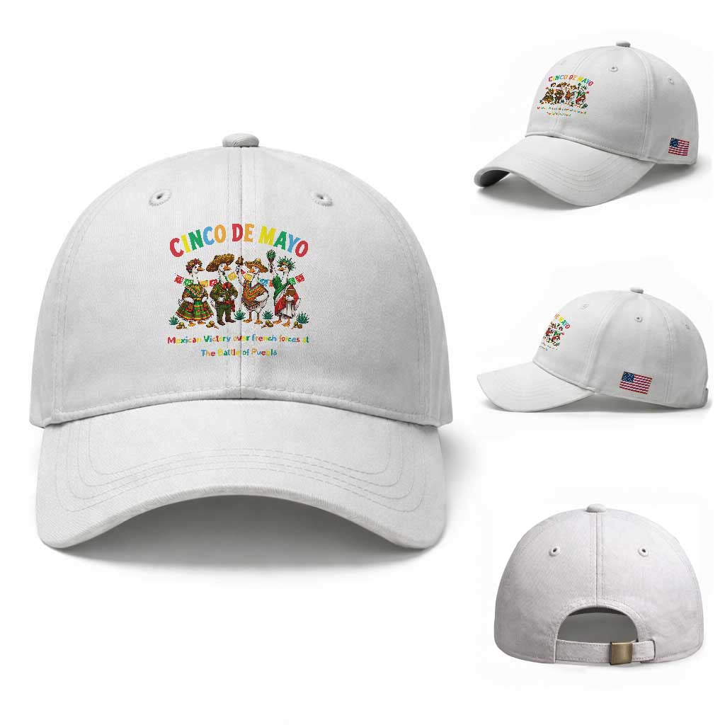 Cinco de Mayo Mexican Victory Baseball Cap Silly Goose Festive Heritage Puebla Battle 1862