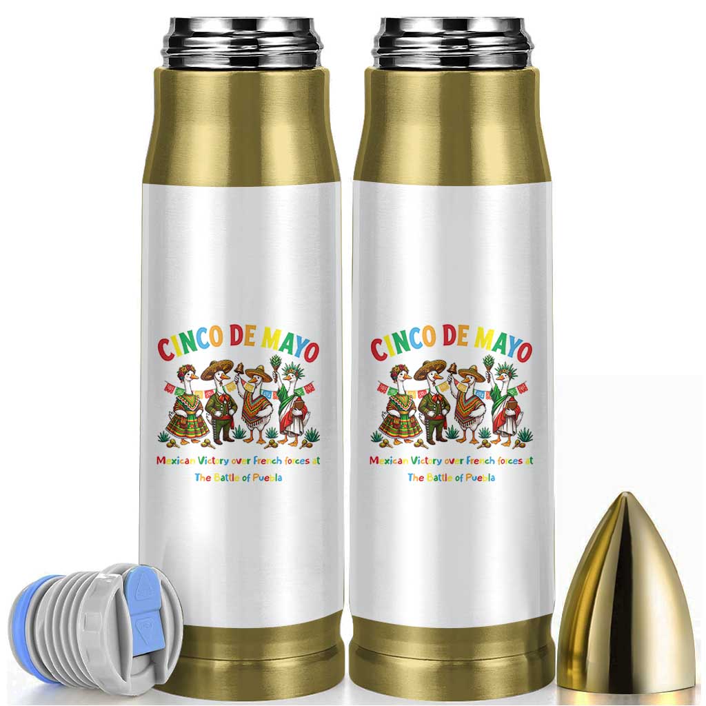 Cinco de Mayo Mexican Victory Bullet Tumbler Silly Goose Festive Heritage Puebla Battle 1862