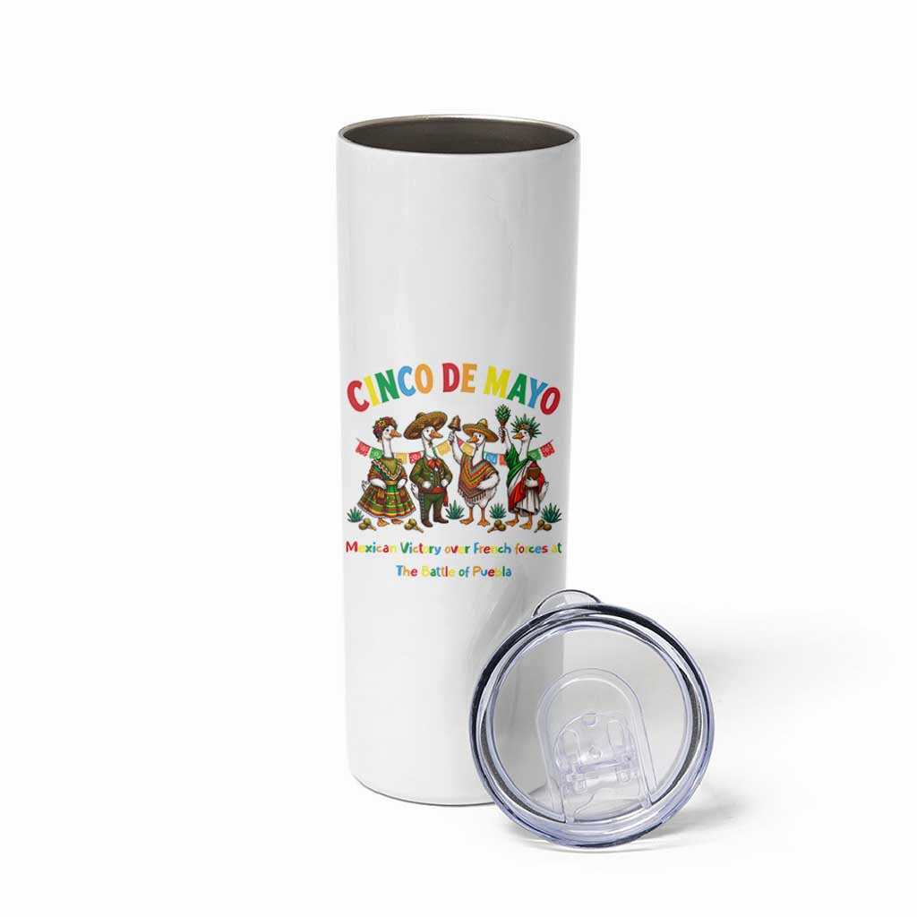 Cinco de Mayo Mexican Victory Skinny Tumbler Silly Goose Festive Heritage Puebla Battle 1862