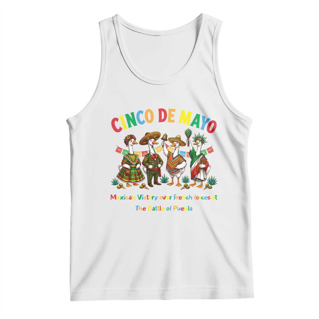 Cinco de Mayo Mexican Victory Tank Top Silly Goose Festive Heritage Puebla Battle 1862