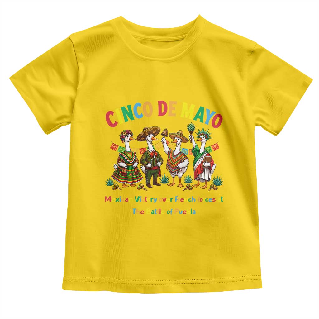Cinco de Mayo Mexican Victory Toddler T Shirt Silly Goose Festive Heritage Puebla Battle 1862