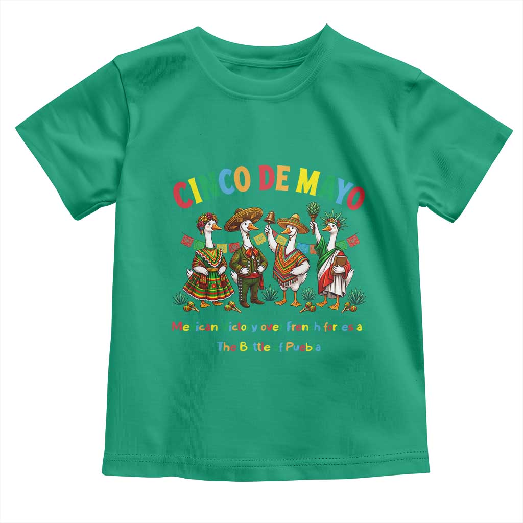 Cinco de Mayo Mexican Victory Toddler T Shirt Silly Goose Festive Heritage Puebla Battle 1862
