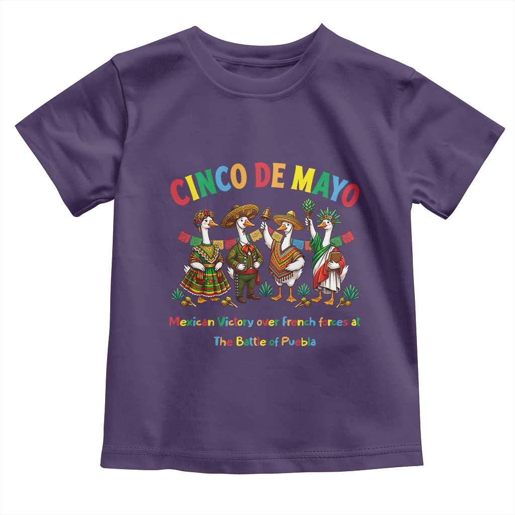 Cinco de Mayo Mexican Victory Toddler T Shirt Silly Goose Festive Heritage Puebla Battle 1862