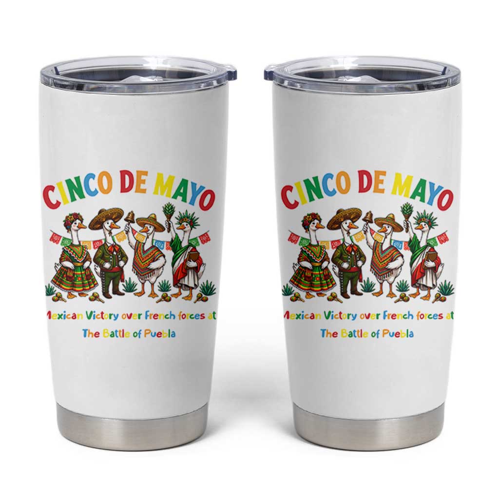 Cinco de Mayo Mexican Victory Tumbler Cup Silly Goose Festive Heritage Puebla Battle 1862