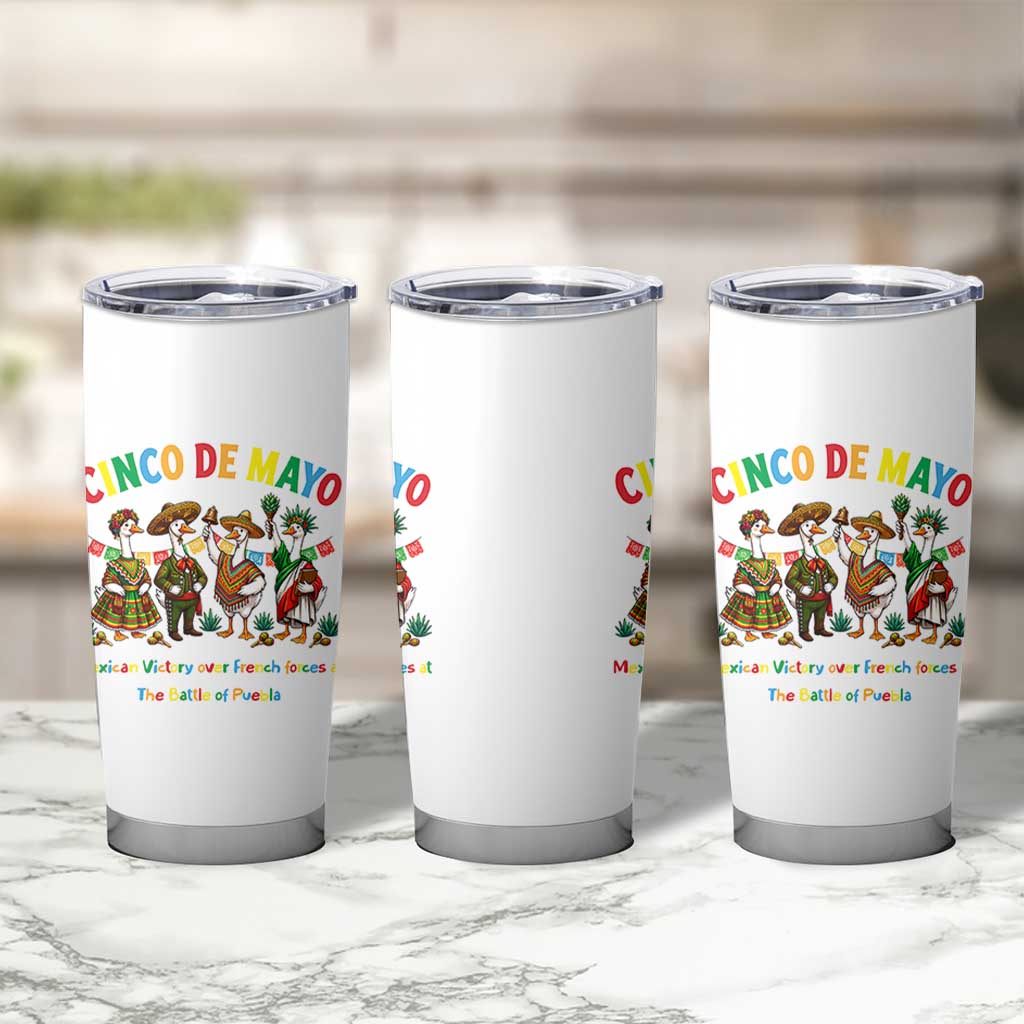 Cinco de Mayo Mexican Victory Tumbler Cup Silly Goose Festive Heritage Puebla Battle 1862