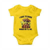Cinco De Drinko Margarita Baby Onesie Funny Drinking Lizard Cinco De Mayo Fiesta