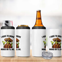 Cinco De Drinko Margarita 4 in 1 Can Cooler Tumbler Funny Drinking Lizard Cinco De Mayo Fiesta