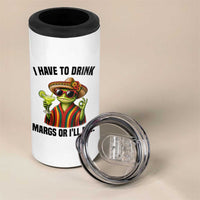 Cinco De Drinko Margarita 4 in 1 Can Cooler Tumbler Funny Drinking Lizard Cinco De Mayo Fiesta