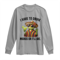 Cinco De Drinko Margarita Long Sleeve Shirt Funny Drinking Lizard Cinco De Mayo Fiesta