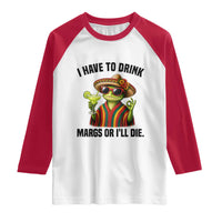 Cinco De Drinko Margarita Raglan Shirt Funny Drinking Lizard Cinco De Mayo Fiesta