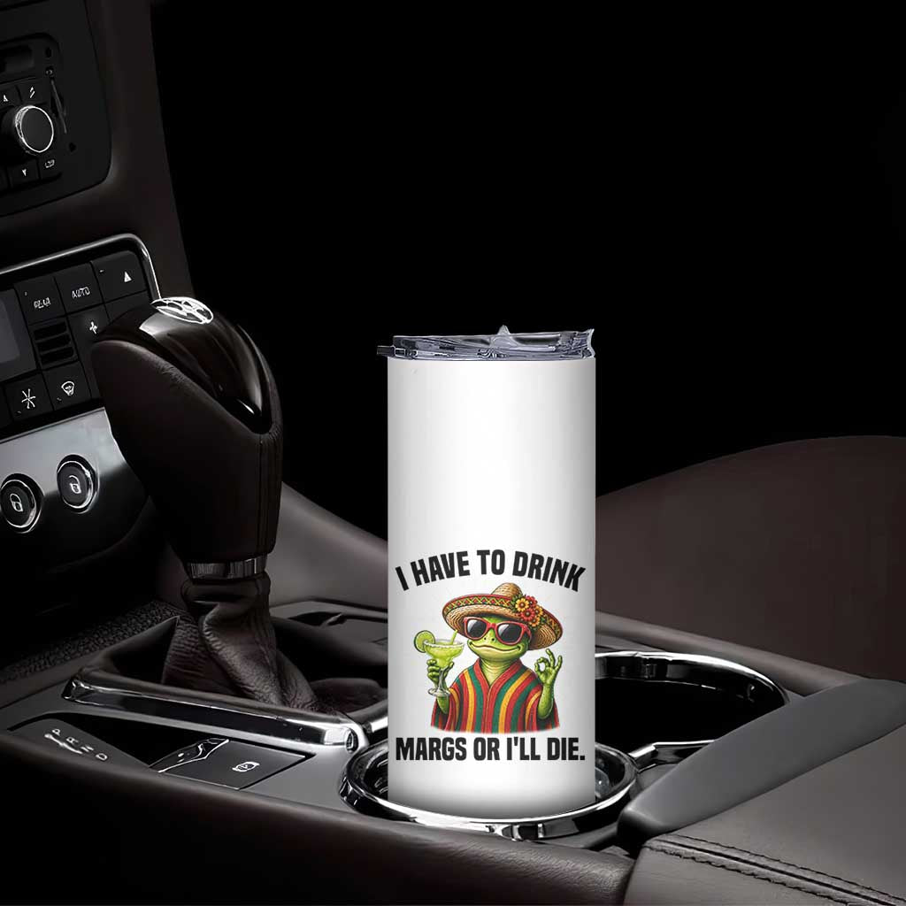 Cinco De Drinko Margarita Skinny Tumbler Funny Drinking Lizard Cinco De Mayo Fiesta