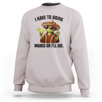 Cinco De Drinko Margarita Sweatshirt Funny Drinking Lizard Cinco De Mayo Fiesta