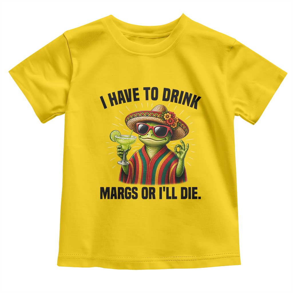 Cinco De Drinko Margarita Toddler T Shirt Funny Drinking Lizard Cinco De Mayo Fiesta