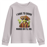 Cinco De Drinko Margarita Youth Sweatshirt Funny Drinking Lizard Cinco De Mayo Fiesta