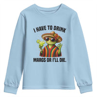 Cinco De Drinko Margarita Youth Sweatshirt Funny Drinking Lizard Cinco De Mayo Fiesta