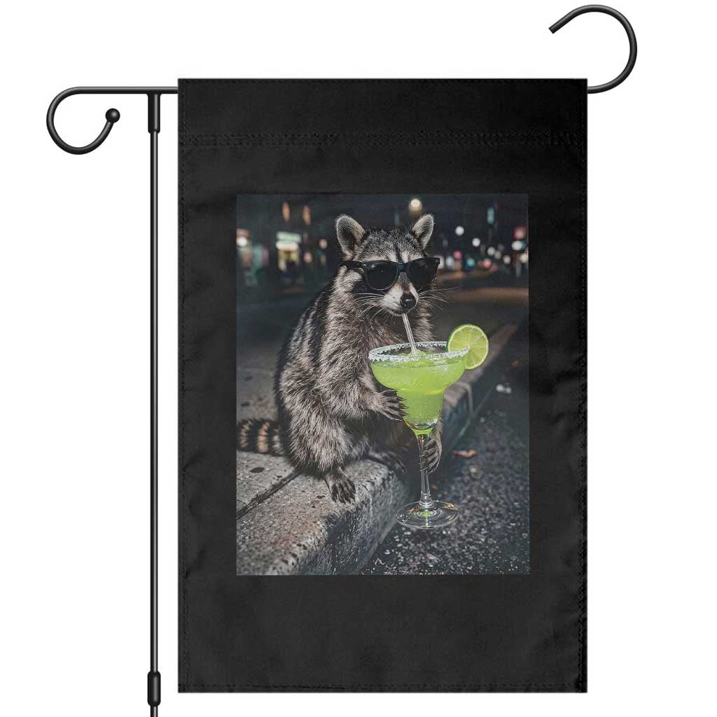 Margarita Cocktail Garden Flag Funny Raccoon Mexican Food Meme