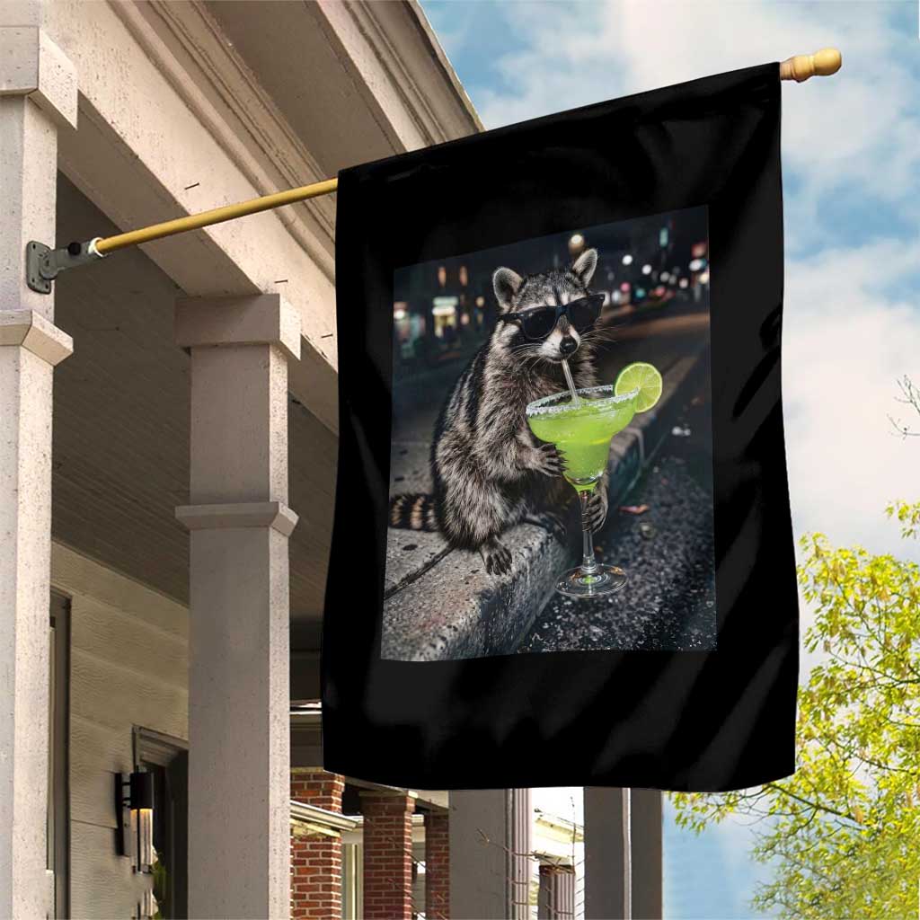 Margarita Cocktail Garden Flag Funny Raccoon Mexican Food Meme