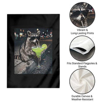 Margarita Cocktail Garden Flag Funny Raccoon Mexican Food Meme