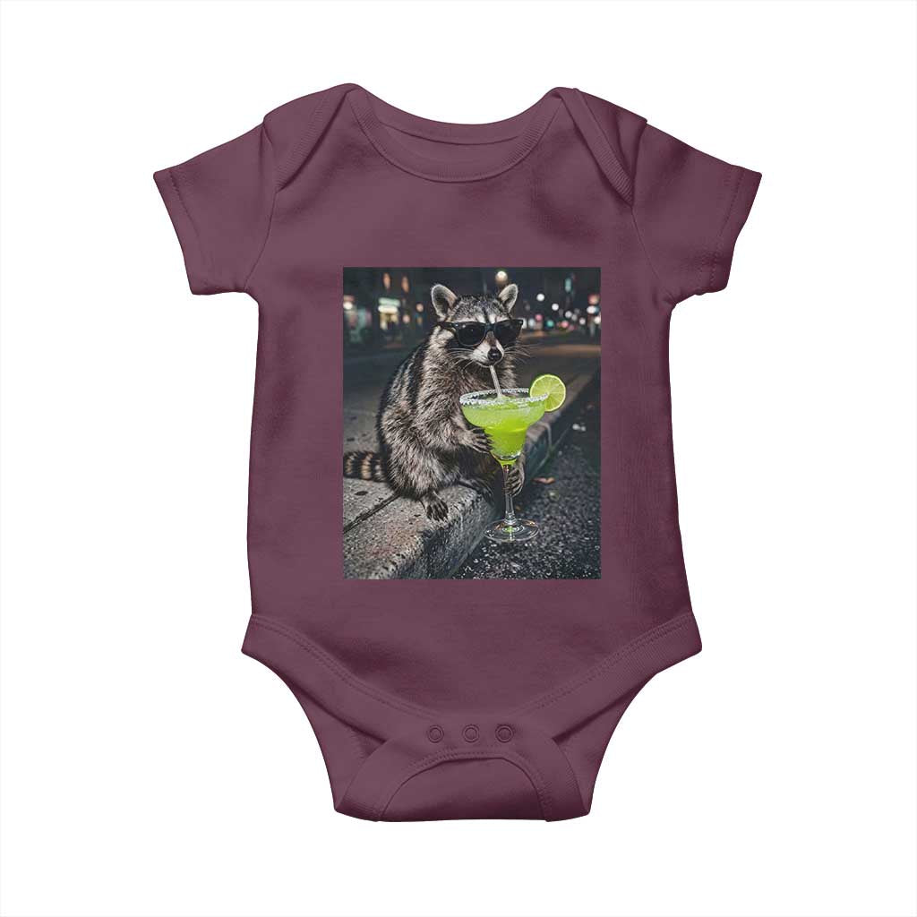 Margarita Cocktail Baby Onesie Funny Raccoon Mexican Food Meme