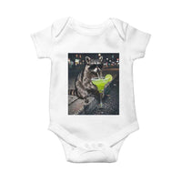 Margarita Cocktail Baby Onesie Funny Raccoon Mexican Food Meme