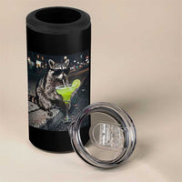 Margarita Cocktail 4 in 1 Can Cooler Tumbler Funny Raccoon Mexican Food Meme