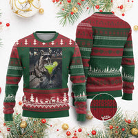 Margarita Cocktail Ugly Christmas Sweater Funny Raccoon Mexican Food Meme