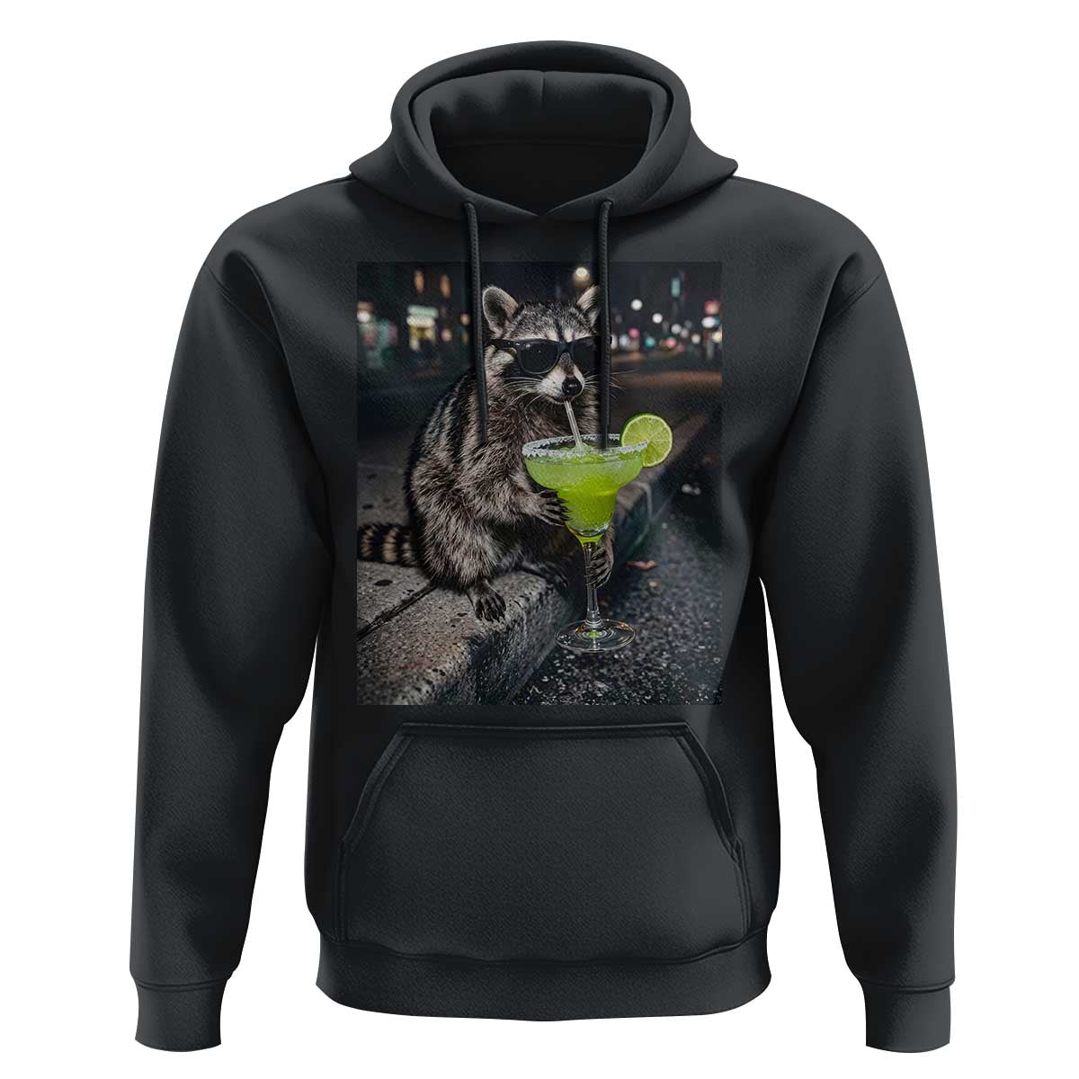Margarita Cocktail Hoodie Funny Raccoon Mexican Food Meme