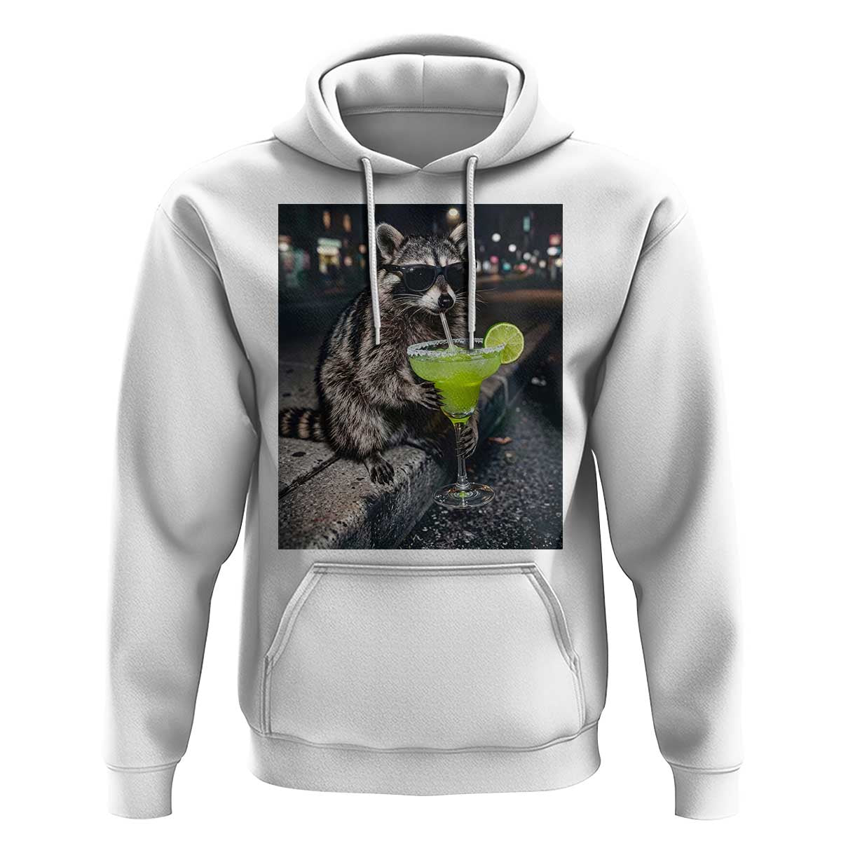 Margarita Cocktail Hoodie Funny Raccoon Mexican Food Meme