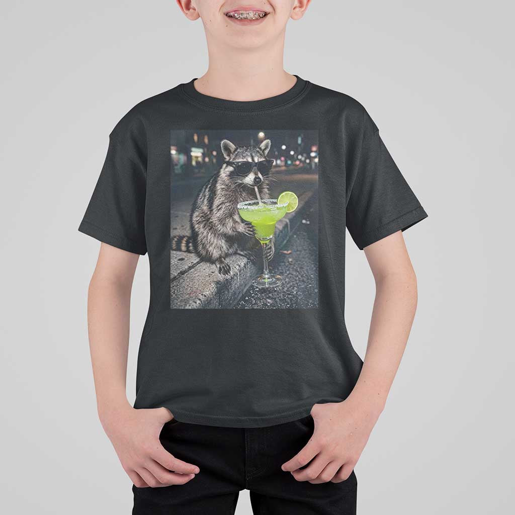 Margarita Cocktail T Shirt For Kid Funny Raccoon Mexican Food Meme