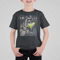 Margarita Cocktail T Shirt For Kid Funny Raccoon Mexican Food Meme