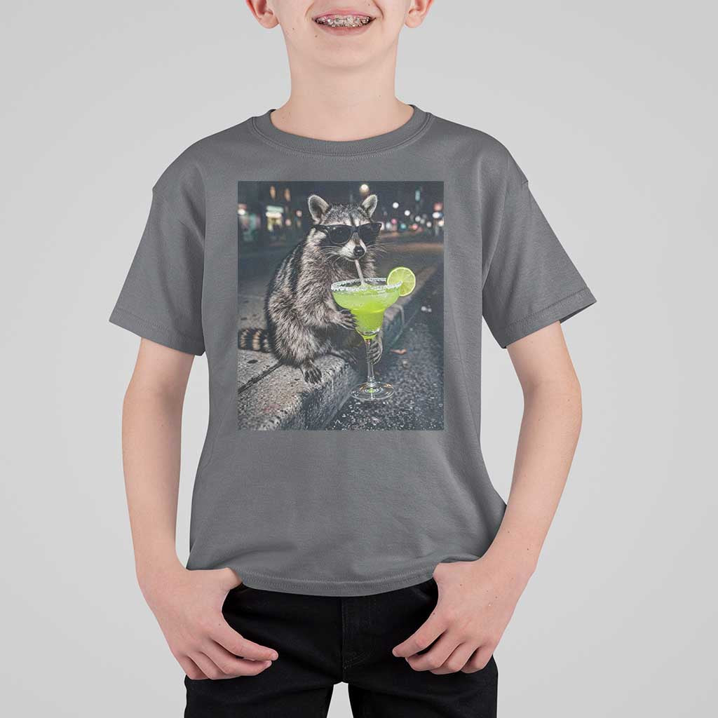 Margarita Cocktail T Shirt For Kid Funny Raccoon Mexican Food Meme