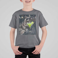 Margarita Cocktail T Shirt For Kid Funny Raccoon Mexican Food Meme