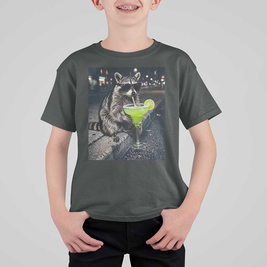 Margarita Cocktail T Shirt For Kid Funny Raccoon Mexican Food Meme