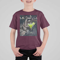 Margarita Cocktail T Shirt For Kid Funny Raccoon Mexican Food Meme