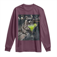 Margarita Cocktail Long Sleeve Shirt Funny Raccoon Mexican Food Meme