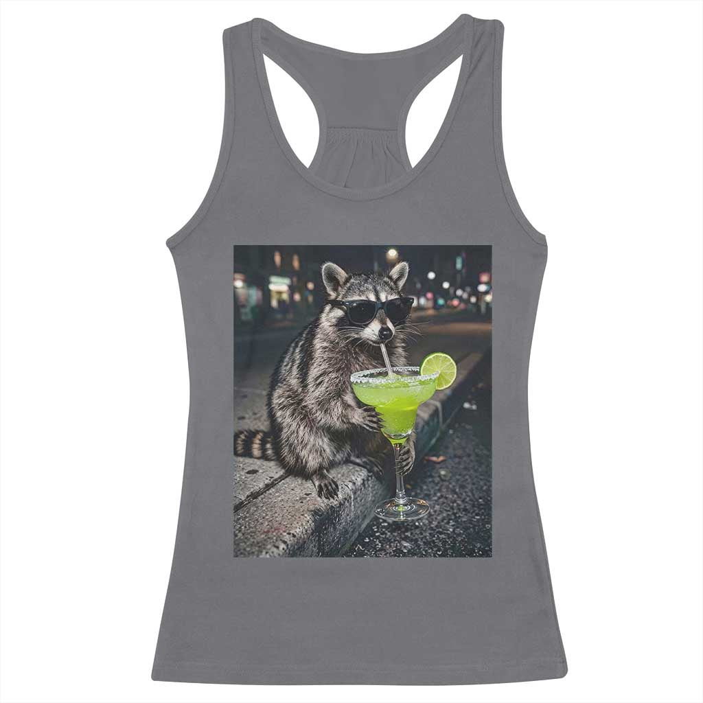 Margarita Cocktail Racerback Tank Top Funny Raccoon Mexican Food Meme