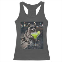 Margarita Cocktail Racerback Tank Top Funny Raccoon Mexican Food Meme