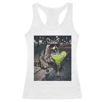Margarita Cocktail Racerback Tank Top Funny Raccoon Mexican Food Meme