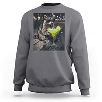 Margarita Cocktail Sweatshirt Funny Raccoon Mexican Food Meme