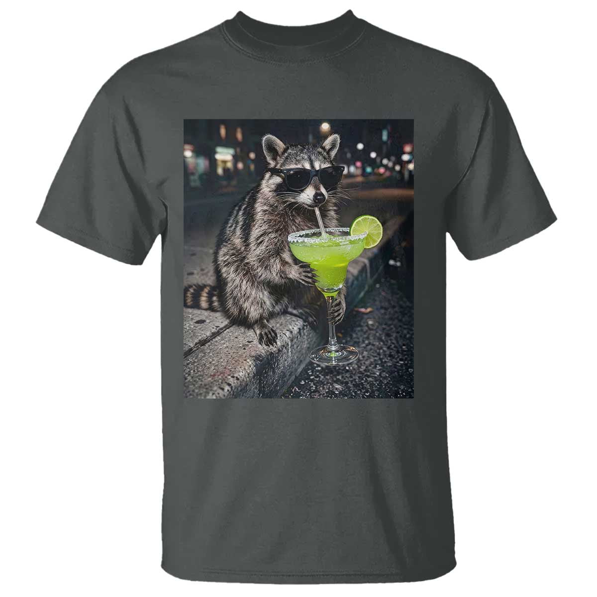 Margarita Cocktail T Shirt Funny Raccoon Mexican Food Meme